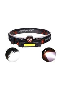 Mİ&YU ELEKTRONİK 8 Saat Yanabilen Şarjlı Kafa Lambası Su Geçirmez Mıknatıslı Headlamp