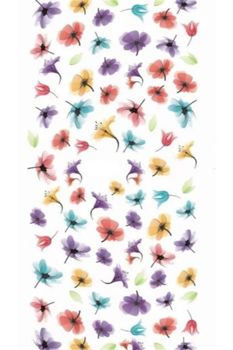 tırnak city Çiçekler Tırnak Dövme Sticker,nailart