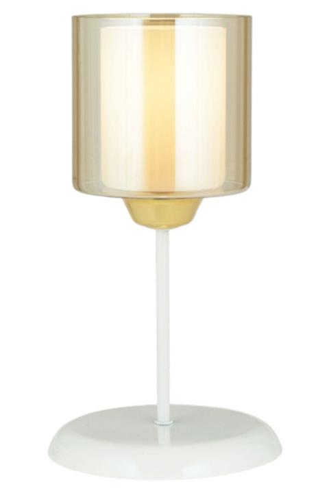 TEKFA Modern Masa Lambası Abajur Gold Glass