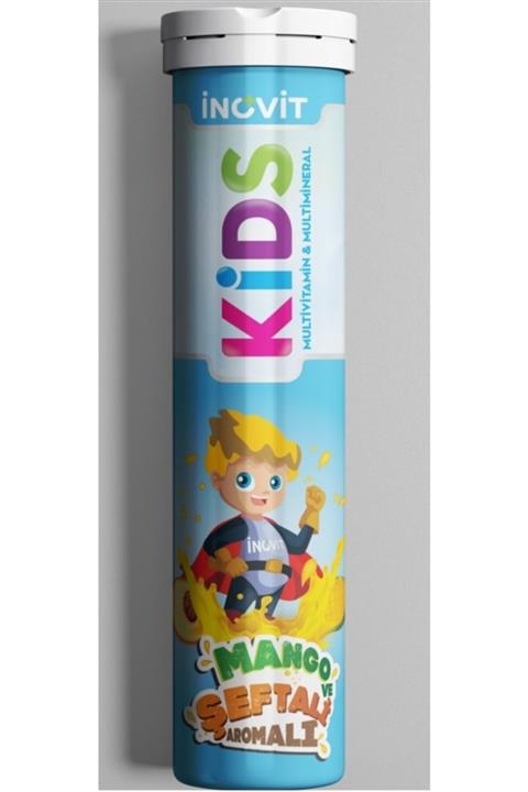 INOVIT Kids Erkek 11 Vitamin 4 Mineralli 20 Efervesan Tablet