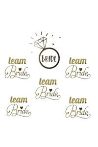 Kelebek Oyuncak Bride To Be-team Bride Altın (Gold) Dövme - 6 Adet