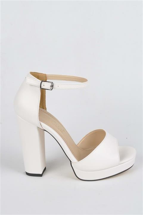 erdal koçyiğit Kadın Platform Tek Bant Carel Club Beyaz - 38