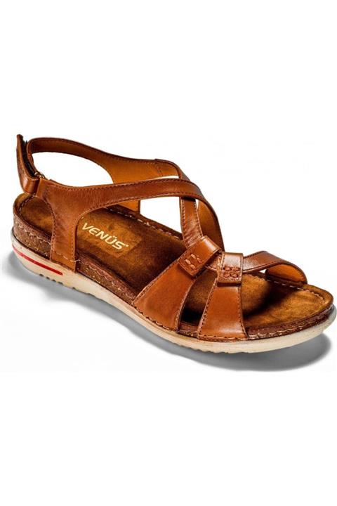 Venüs 2054 Hakiki Deri Ortopedik Kadın Sandalet