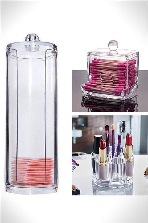 VİP TEDARİK 3'lü Makyaj Organizer Set Ak-504