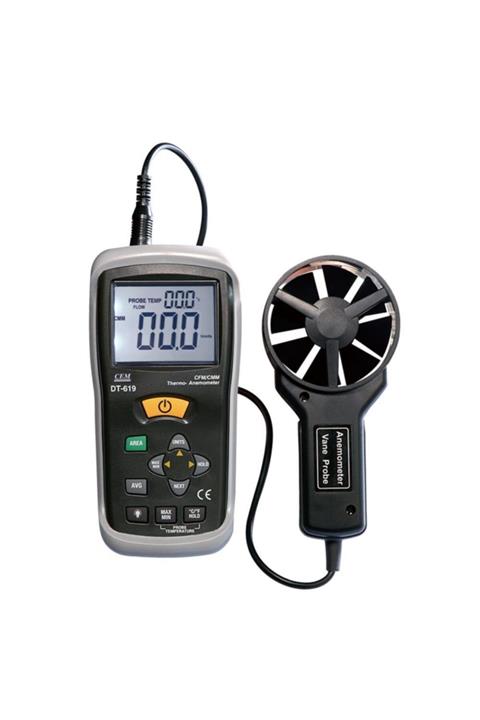 Cem Dt 619 Rüzgar Hızı Ve Hava Debi Ölçer