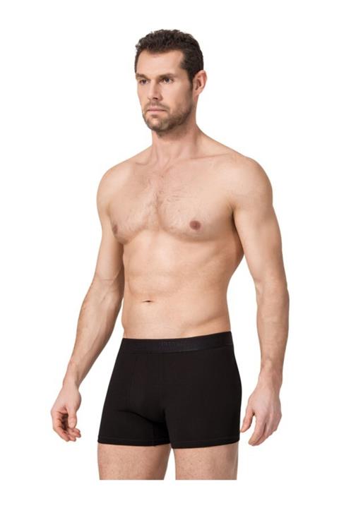 Namaldı Erkek Siyah Düz Boxer 3'lü