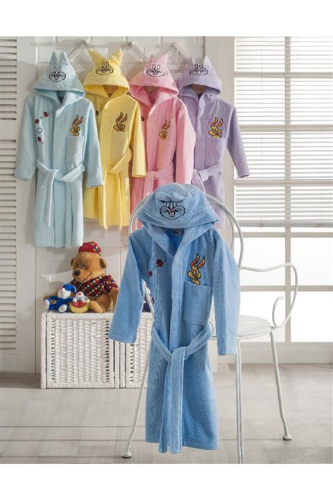 Güldestan Çocuk Turkuaz Bornoz