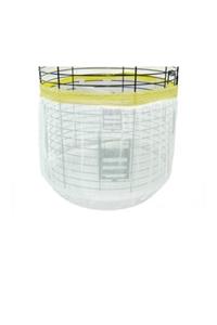 Hepsinetten Bilişim Renkli Petmito Oval Kuş Tülü Kapalı Kafes  60-120 cm