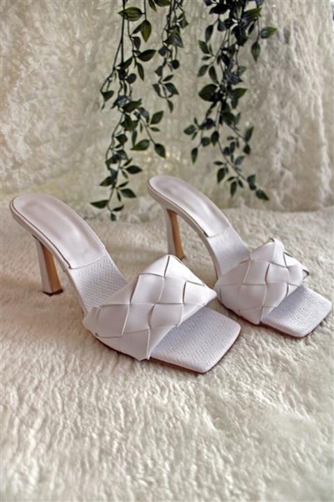 LUXXO Mbs Botte Beyaz Yazlık Terlik