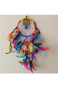 Dream Catcher Düş Kapanı Gökkuşağı Rüya Kapanı 12 Cm