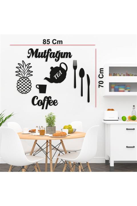 Biomak Duvar Süsü Mutfağım Yazılı Dekoratif Mutfak Duvar Dekoru