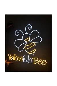 NeuNeon Yellowish Bee Neon Led Aydınlatma Gece Lambası Işıklı Duvar Dekor