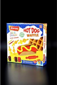 Play Doh Play-doh Oyun Hamuru Aşcı Hot Dog - Waffle Seti 3 Renk 11 Parça