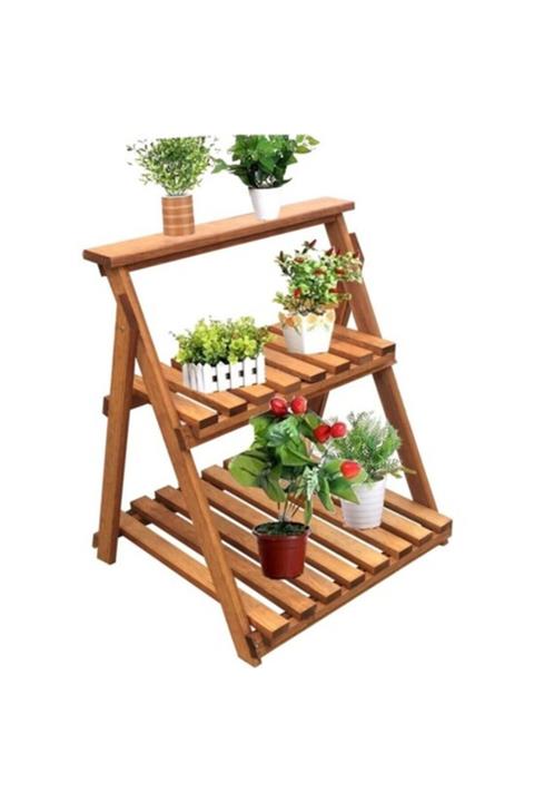 MyWondry Ahşap Çiçeklik Ahşap Saksı Standı