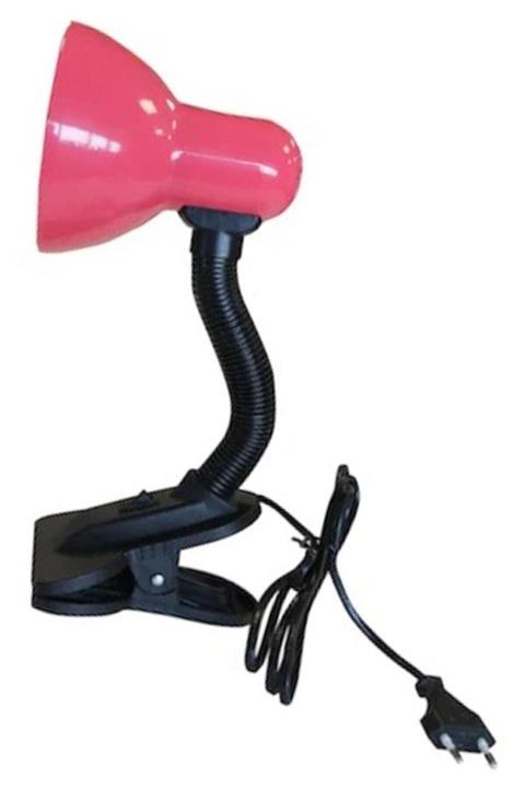 MOBGİFT Mandallı Spiralli Retro Çalışma Öğrenci Masa Lambası Pembe