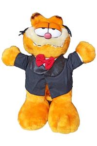 MuditaToys Oyunca Garfield Peluş Oyuncak Ceketli Papyonlu Kedi 30cm