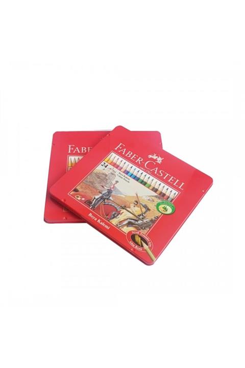 Faber Castell Faber-castell Metal Kutu Boya Kalemi 24 Renk - 2 Li Set