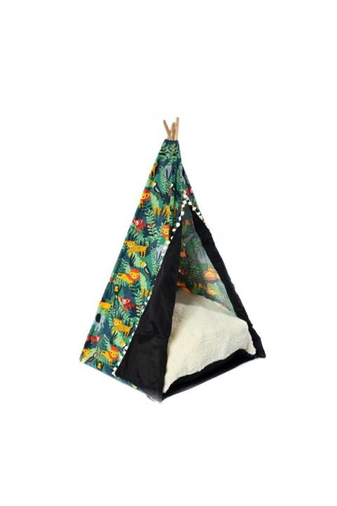 Babywind Kedi Ve Köpek Çadırı Safari Desenli 100*55cm