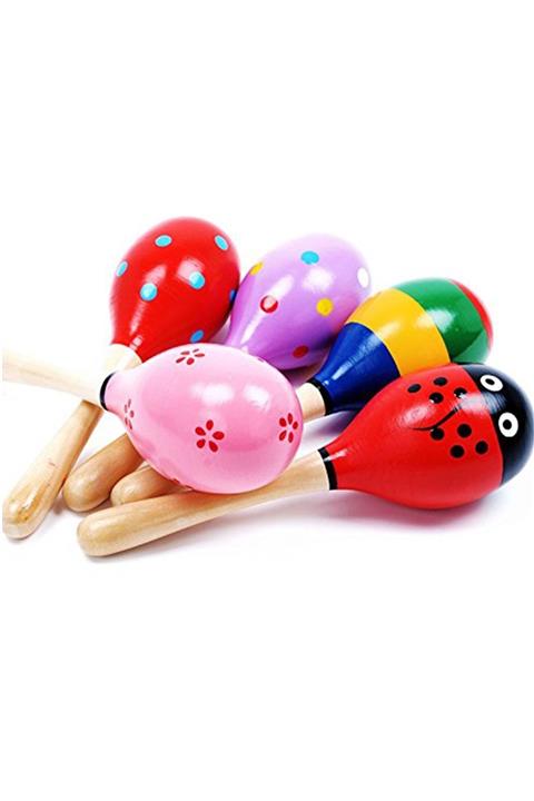 AyasEğiticiOyuncak 2'li Ahşap Marakas Seti