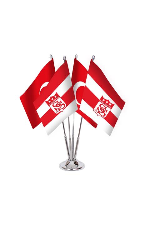 Bayrak Online Dörtlü Sivasspor Masa Bayrağı Takımı