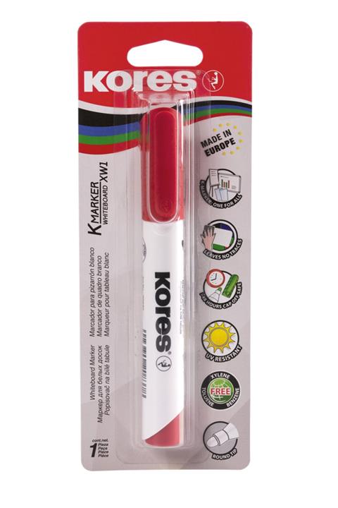 kores Beyaz Yazı Tahtası Kalemi Kırmızı