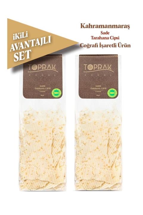 Toprak Doğal Sade Tarhana Cips Ekonomik 2'li Set