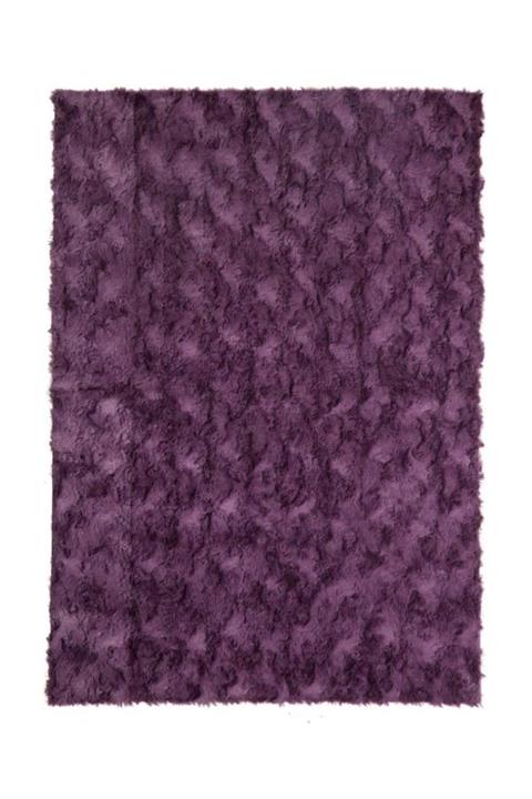 Prizma 75 x 200 Prizma Micropost Özel Ebat Kesme Kaymaz İnce Yolluk ve Halı Mor Mor-75x200