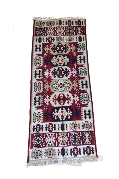 ÇETİNLERSHOP 80x200 Saçaklı Kilim Yolluk Paspas