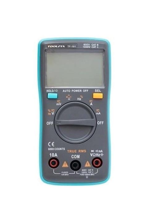 Class Toolfix Tf101 Cep Tipi 600v Dijital Multimetre