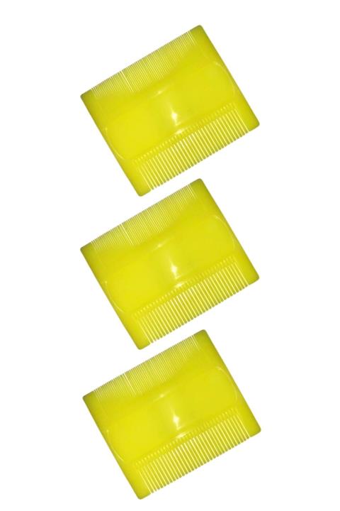 Göçmen Tuhafiye Sarı Tarak Bit Tarağı 10x8 cm (3 Adet)