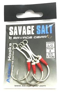 Savage Gear Eyed Asist Hook 4 Adet 4-0 Single 220lbs