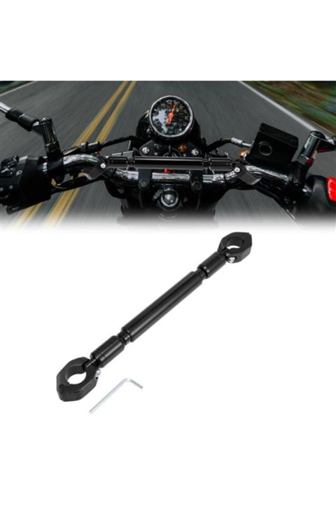 SAVAGE Motosiklet Üniversal Istenen Boyda Ayarlanabilir Gidon Köprüsü Siyah