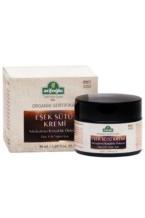 Arifoğlu Organik Eşek Sütü Kremi 50ml (tüm Ciltler) Sıkılaştırıcı Kırışıklık Önleyici