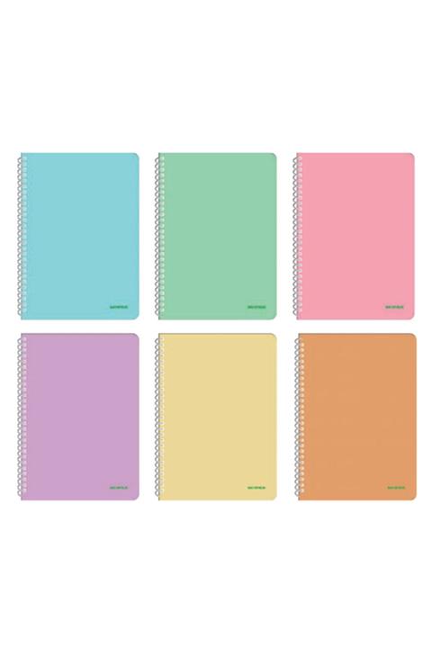 Mopak 72 Yaprak Çizgili A4 Plastik Kapak Spiralli Defter