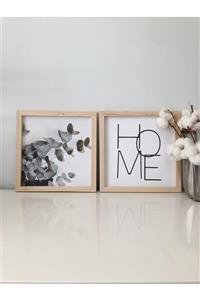 Puu Design Oturma Odası Okaliptüs Home Ahşap Çerçeve Set