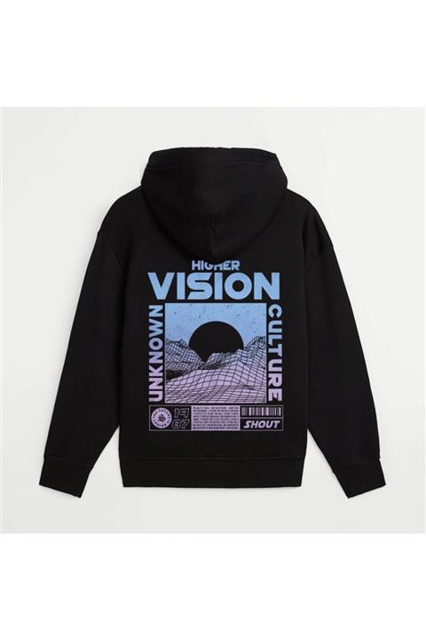 Shout Oversize Higher Vision Oldschool Unisex Hoodie