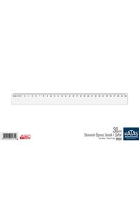 HATAS Şeffaf Plastik Ekonomik Cetvel 0131 30 Cm