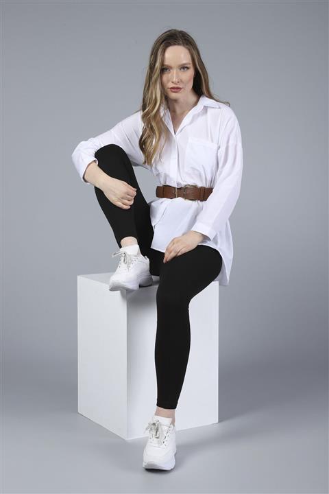 Zumraonline Kare Çift Gold Tokalı 5 Cm Taba Kemer