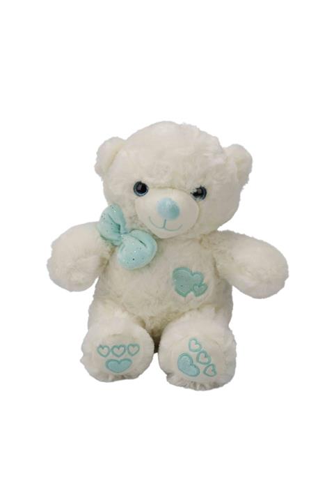 Puffy Friends Papyonlu Peluş Ayı 30 cm Mavi