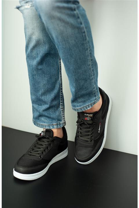 Wadork Erkek Ortopedik Taban Siyah Beyaz Sneaker