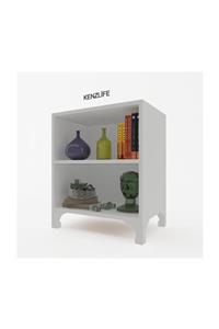 Kenzlife Kitaplık Tuğçe 068*030*020 Byz Ayaklı Mutfak Dolabı Banyo Ofis Ayakkabılık Kiler