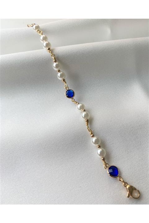 Çelik Mel's Vip Altın Incili Bileklik