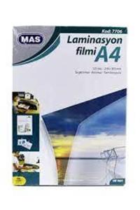 Mas Laminasyon Filmi A4 125 Mıc 100 Lü