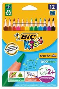 ASMEYAL Bic Kids Evolution 12'li Üçgen Jumbo Boya Kalemi 8297356