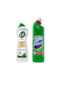 Domestos Çamaşır Suyu 750 ml ve Cif Amonyaklı Krem 500 ml