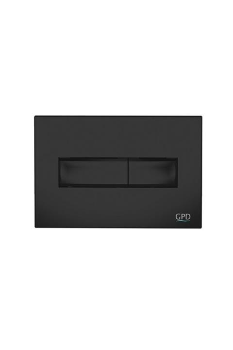 GPD Gömme Rezervuar Butonu Kare Siyah Btn08