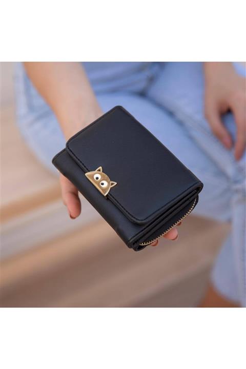 OLLBAGS Kadın Siyah Cüzdan
