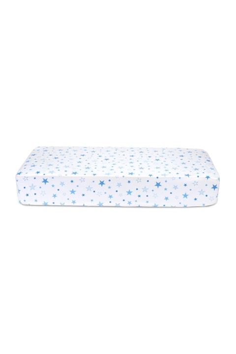 Sluupy Blue Star Fitted Bebek Çarşafı 80 X 130 Cm
