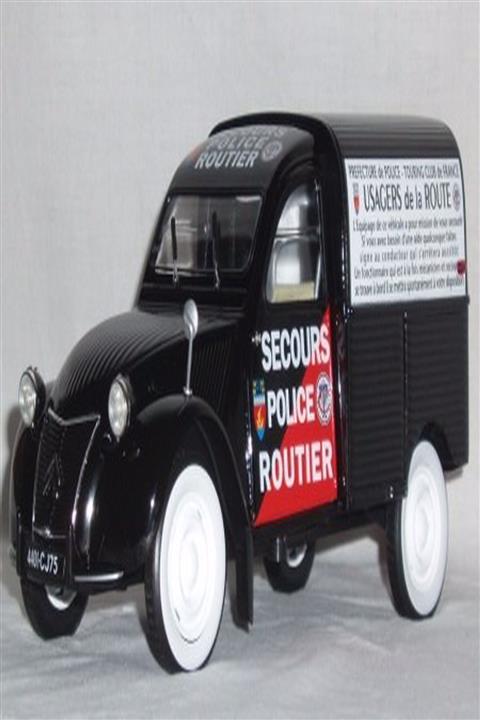 Norev 1/18 1955 Citroen 2 Cv Camionnette Police Diecast Model Araba Hayat Oyuncak