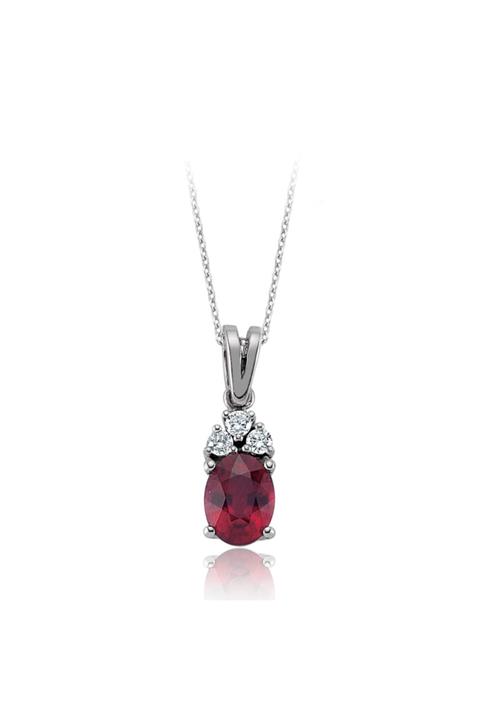 Emel Pırlanta 1.85 Ct. Pırlanta Yakut Kolye